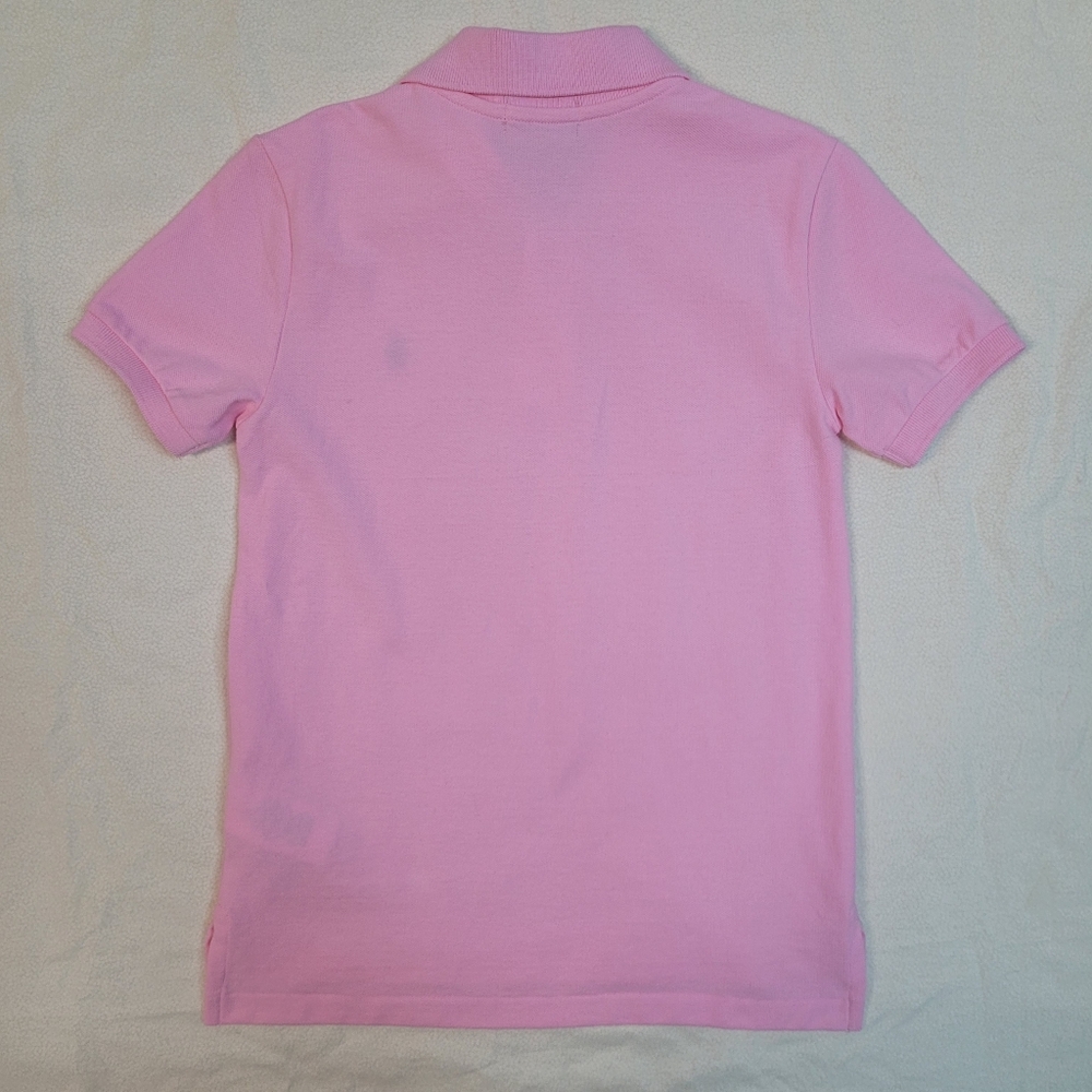 Polo by Ralph Lauren Kids Light Pink Polo Shirt, Size 7 Preppy Resortwear Spring - Picture 6 of 6